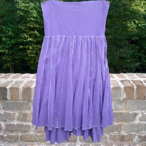Lepis Lavender Strapless Sun Dress or Roll Down the Top and Wear as a Skirt
